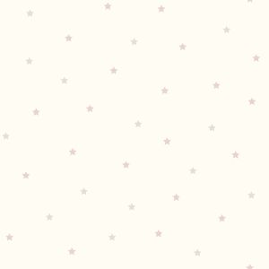 Papel Parede Estrelinhas Bege Rosa 51cmx10m Tokfix
