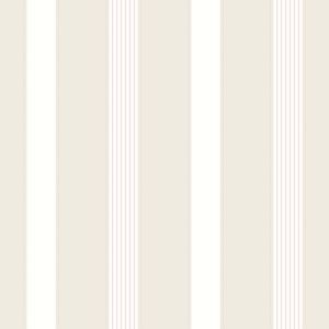 Rolo Adesivo 45cm X 3m Infantil Listras Bege/rosa .