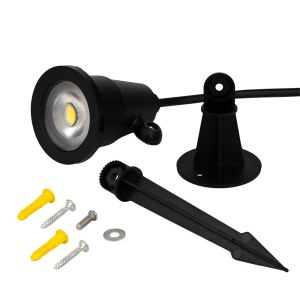 Espeto Spot Led 5w Preto Bivolt Play 6500k Ip65 Blumenau Iluminação