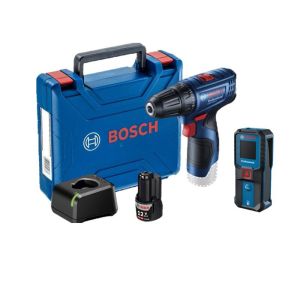 Parafusadeira Furadeira GSR 120-LI 12V 1 Bateria + Trena a Laser GLM 30-23 Bosch