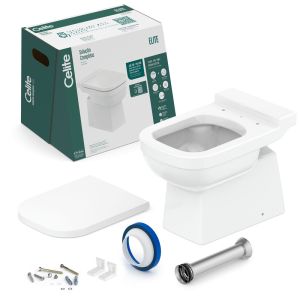 Kit Bacia Convencional Elite Branco Roca Louças