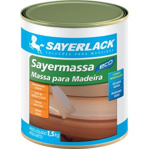 Massa para Madeira 1,5kg Sayermassa Branco Sayerlack