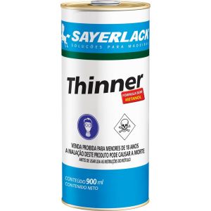 Thinner 900ml Thinner Diluente Transparente Sayerlack