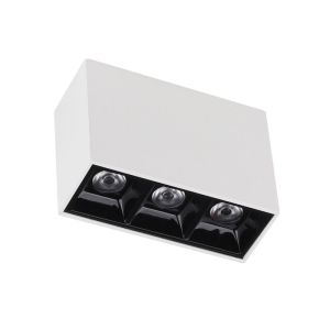 Spot Led Sobrepor Pontual 6w 2700k Branco/preto Bivolt Taschibra