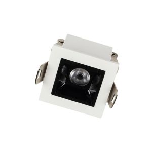 Spot Led Sobrepor Pontual 2w 2700k Branco/preto Bivolt Taschibra