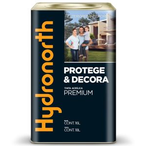 Tinta Acrílíca 18L Protege e Decora Branco Semi-Brilho Hydronorth
