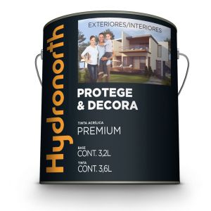 Tinta Acrilica 3,6L Protege e Decora Branco Acetinado Hydronorth