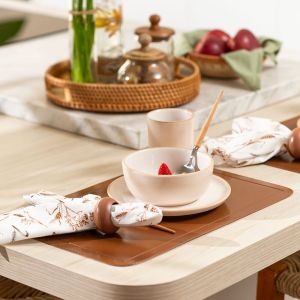 Lugar Americano 44CM X 29CM PVC Camurça Copa e Cia