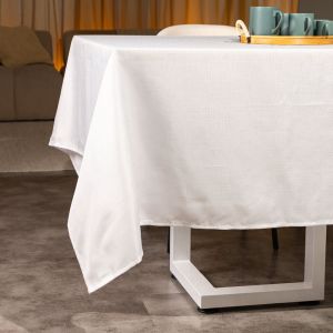 Toalha de Mesa 1,50M X 1,50M Versatile Elinor Branco Copa e Cia