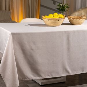 Toalha de Mesa 1,50M X 1,50M Versatile Elinor Natural Copa e Cia