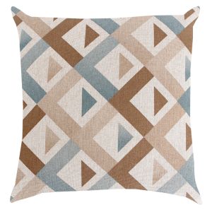 Almofada 43x43cm Trieste Azul Médio Diagonal