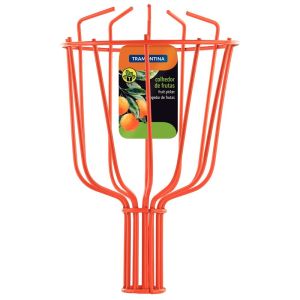 Colhedor de Frutas Metálico Laranja Tramontina