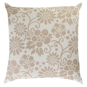 Almofada 43CM X 43CM Prada Flores Kaqui Diagonal