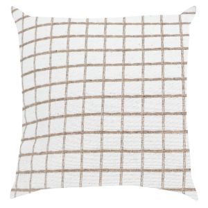 Almofada 43CM X 43CM Prada Linhas Kaqui Diagonal