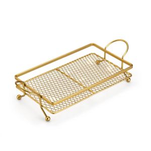 Bandeja Dourada 35CM X 18CM Arthi