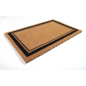 Capacho Fibra de Coco Moldura Bege 50x75cm Kapazi