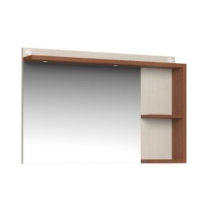Espelheira MDF/MDP 90cm Carrara Cinamomo com LED C-Linea