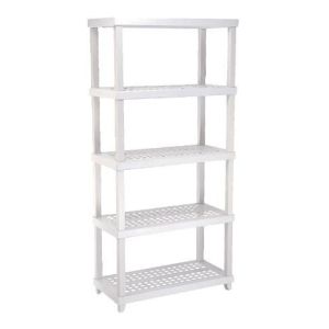 Estante p/250Kg c/5 Prateleiras Vig Branca 180x86,3x42,2cm