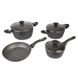 Jogo de Panela Antiaderente 4 Peças Mythos Cinza Casa&Ideia Tognana