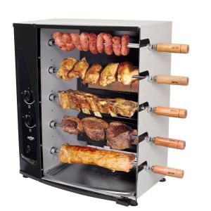 Churrasqueira Rotativa a Gás AGR GLP  5 Espetos Arke