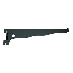 Suporte para Prateleira Aço Prat-K 25cm Trilho Simples Preto