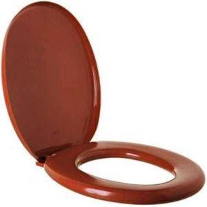 Assento Sanitário Poliéster Almofadado Convencional Caramelo Astra