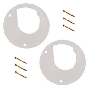 Suporte para Cabideiro Bemfixa Concha Branco 2 Peças