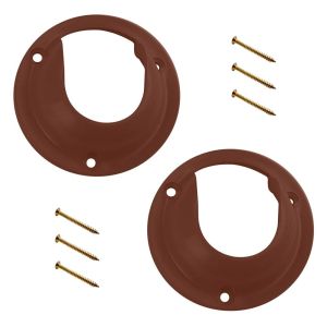 Suporte para Cabideiro Bemfixa Concha Mogno 2 Peças