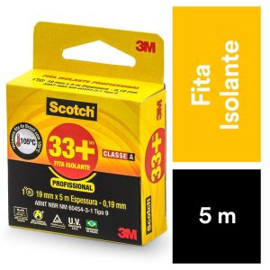Fita Isolante 18mmx5m Preta 3M