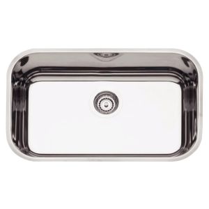 Cuba para Cozinha de Embutir Inox Simples 56x34cm Perfecta Polida Com Válvula Tramontina