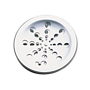 Grelha para Ralo com Fecho Redonda sem Caixilho 15cm Inox Moldenox