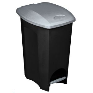 Lixeira Plasútil Ecoblack com Pedal 15L