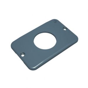 Tampa Tomada Redonda Condulete Top 3/4" Tigre Cinza