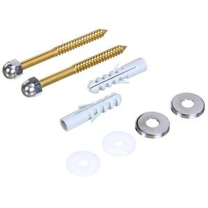 Parafuso para Fixação de Bacias e Bidês 10mm com 2 peças Cromado Deca