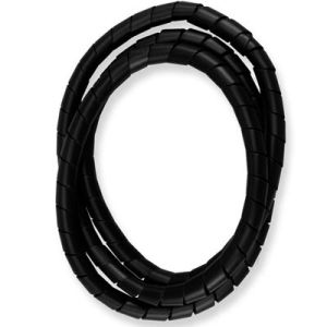 Organizador de Fios 12mm Bemfixa Uniflex Preto