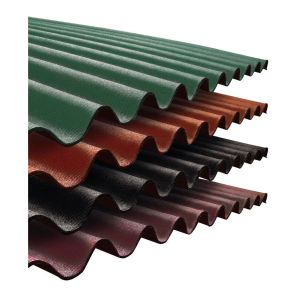 Telha Fibra Vegetal Ondulada 95x200cm 3mm Vermelha Onduline