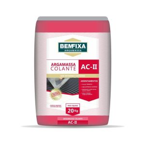 Argamassa AC2 Interno e Externo 20kg Cinza Bemfixa