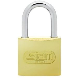Cadeado 40mm Latonado Stam