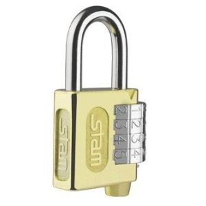 Cadeado 40mm Segredo Latonado  Stam