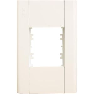 Placa 4"x2" 2 Módulos Fame Modulare Branca