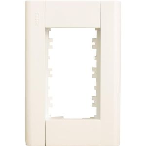 Placa 4"x2" 3 Módulos Fame Modulare Branca