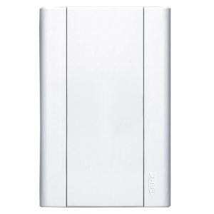 Placa 4"x4" 2 Módulos Fame Modulare Branca