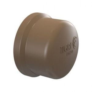 Cap Soldável Tigre 110mm PVC Marrom