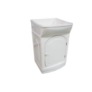 Tanque com Gabinete de Fibra 40L Simples Branco Hidrofama