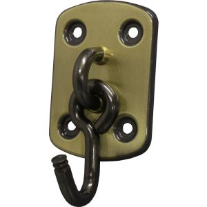 Gancho para Rede União Mundial Latão Oxidado