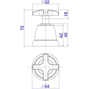 Acabamento para Registro 1/2", 3/4" e 1" Max Cromado Deca