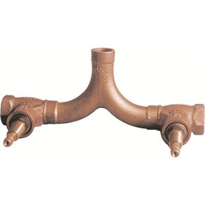 Base para Misturador Duplo comando para Chuveiro com Entrada Horizontal Deca 3/4"