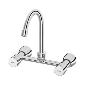Torneira Misturador de Parede para Cozinha Docol Riva 1/2" e 3/4" Cromado