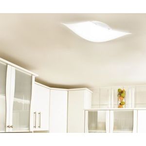 Plafon Taschibra Solari 1 Lâmpada E27 25cm Redondo Branco