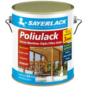 Verniz Triplo Filtro 3,6L Poliulack Brilhante Sayerlack